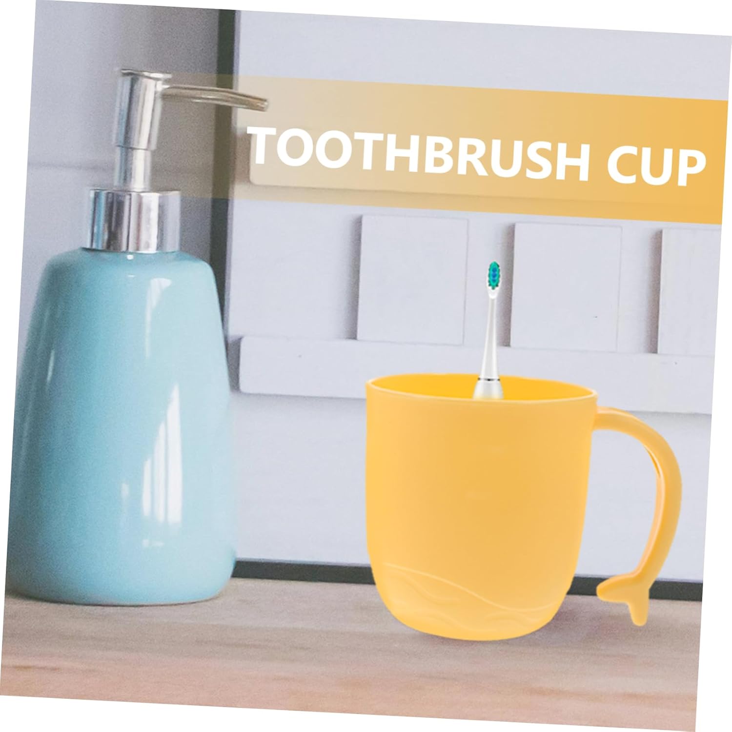 Ergonomic Toothbrush Cup for Kids Floating Design