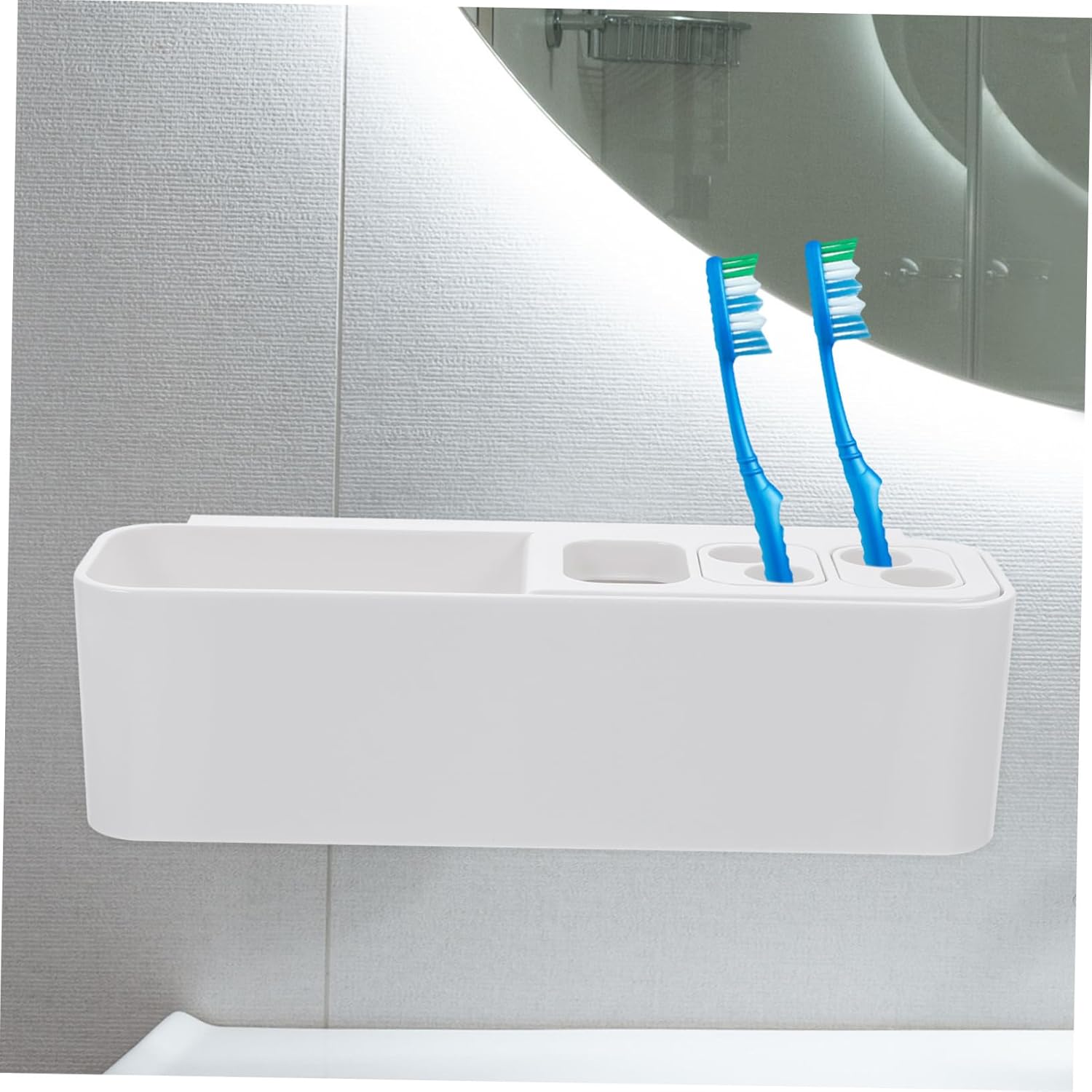 Space-Saving Wall-Mounted Toothbrush Holder