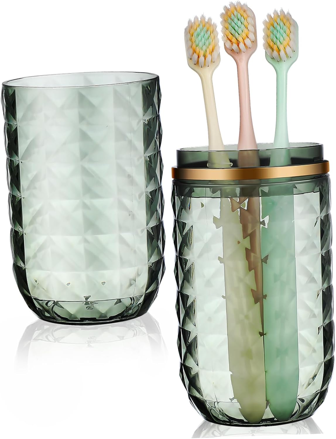 Dual-Function Toothbrush Mouthwash Holder