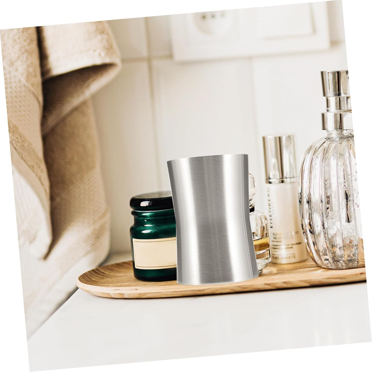 Stainless Steel Travel Toothbrush Cup