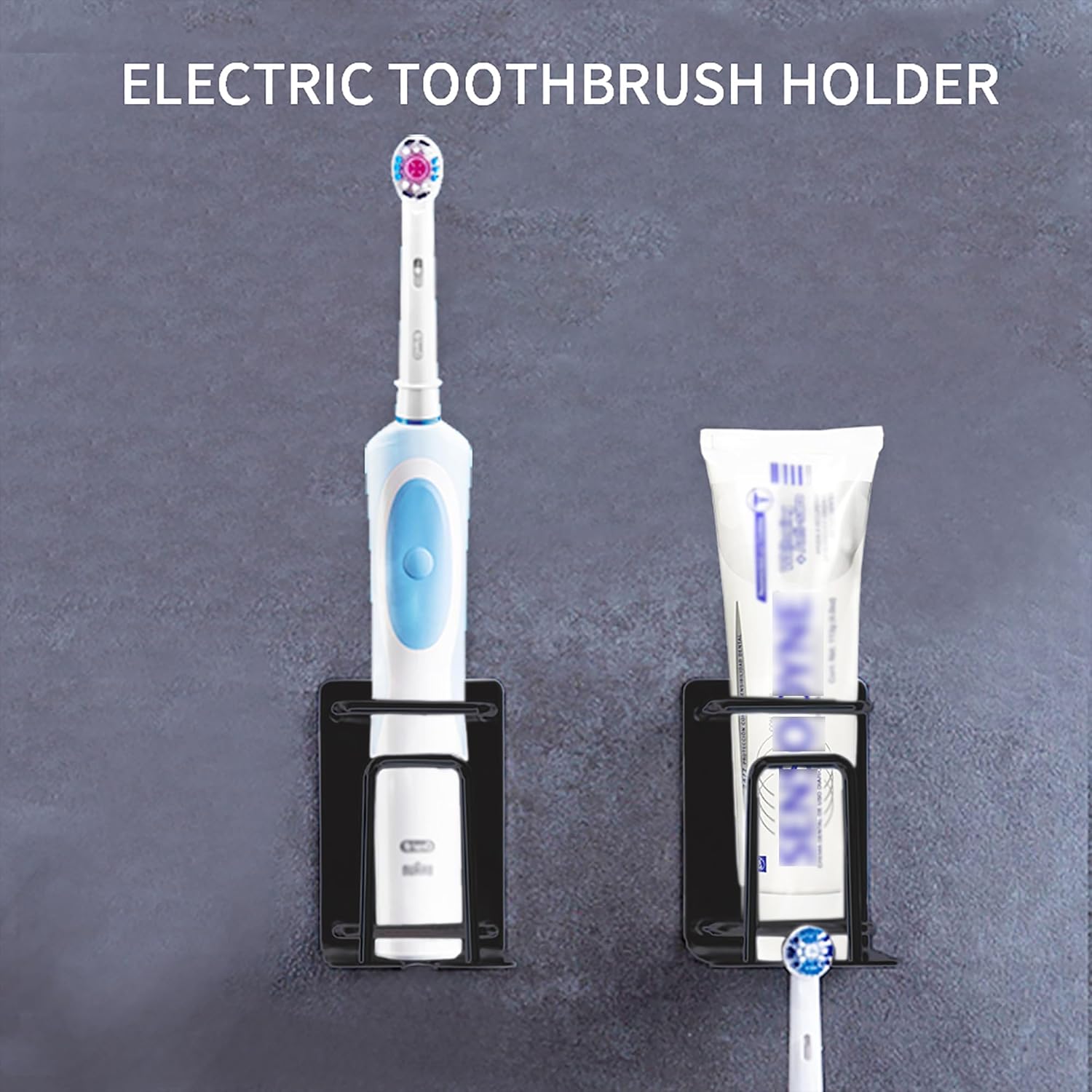 Stainless Steel Toothbrush Organizer with 3-in-1 Functionality