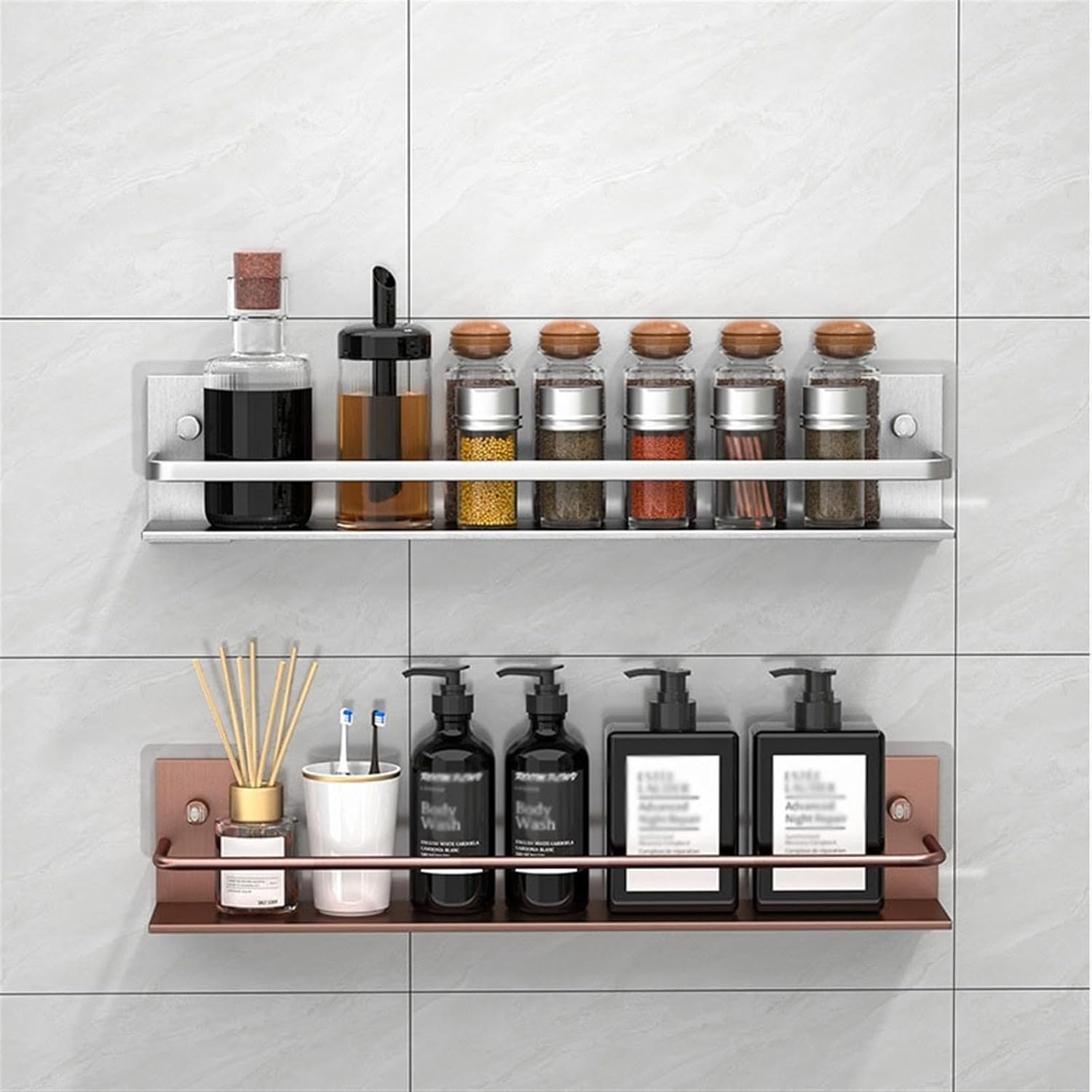 Aluminum Shower Caddy Bracket for Bathroom