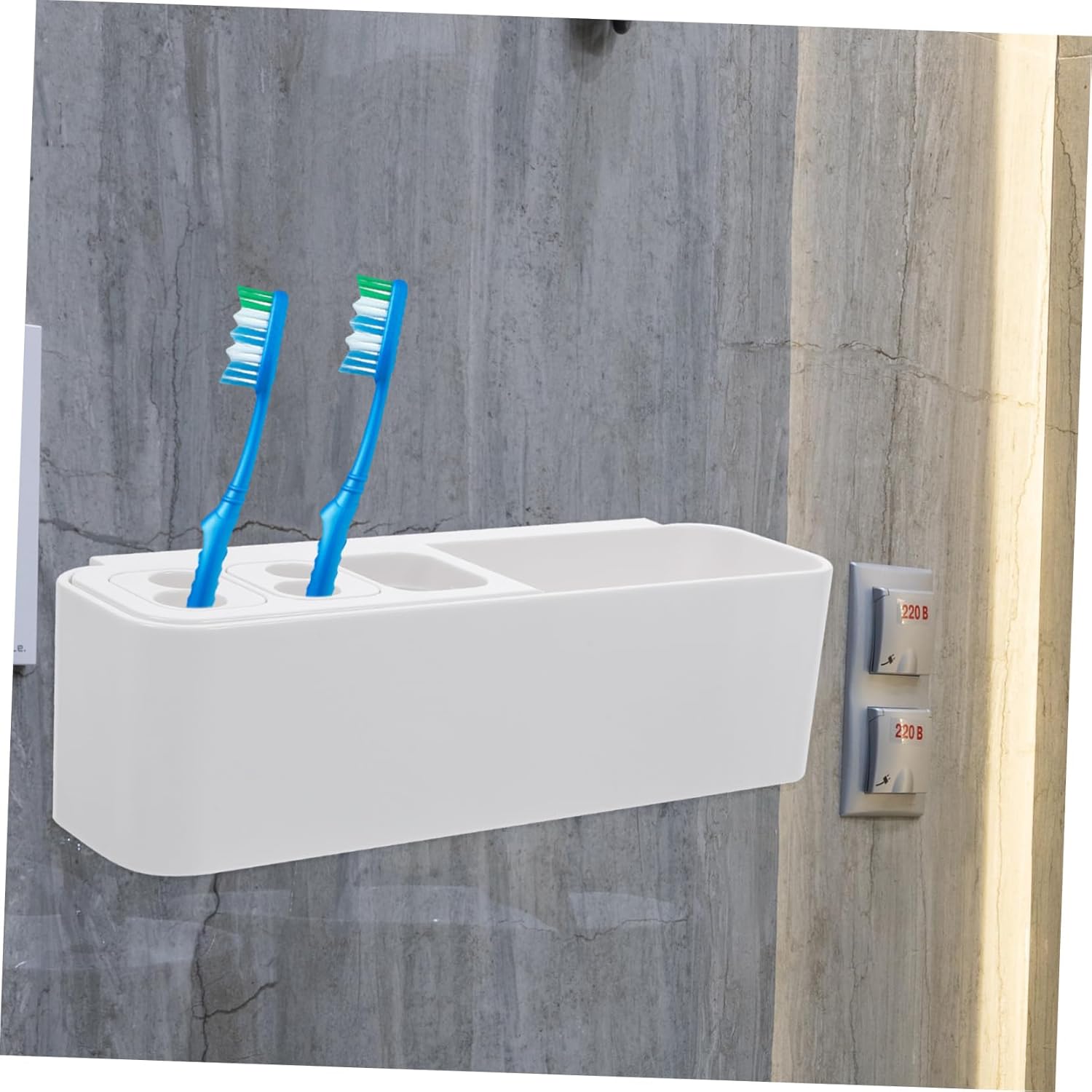 Space-Saving Wall-Mounted Toothbrush Holder