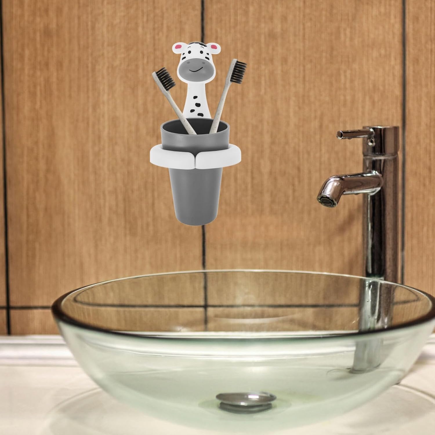 Elegant Wall-Mounted Toothbrush Holder for Boys Girls
