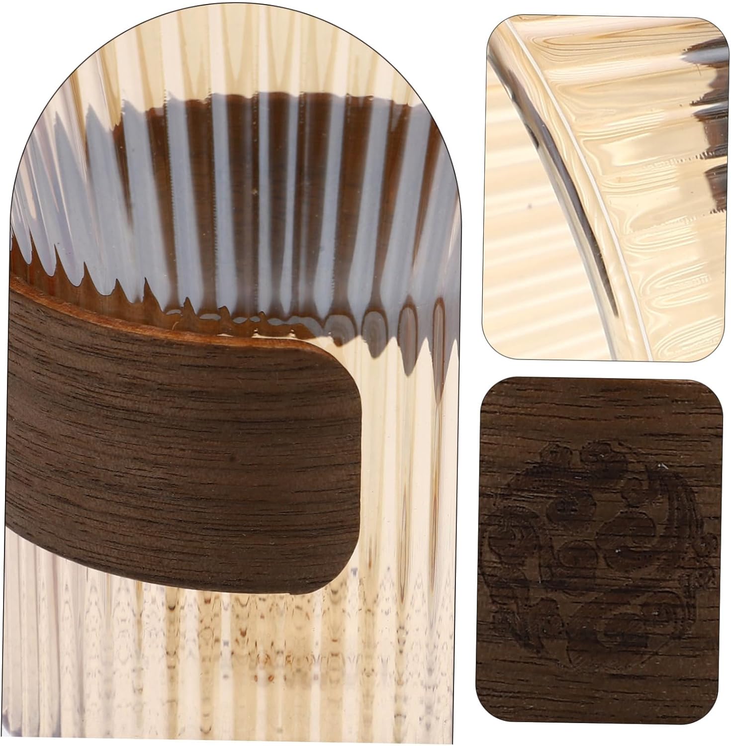 GLEAVI Elegant Glass Toothbrush Cup