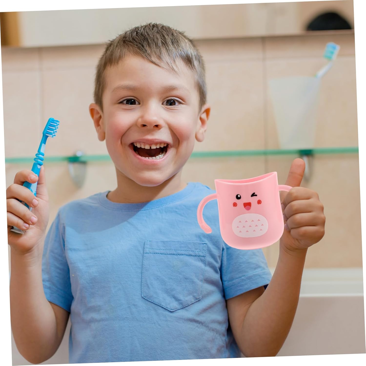 Beatifufu Dinosaur Cartoon Toothbrush Cup