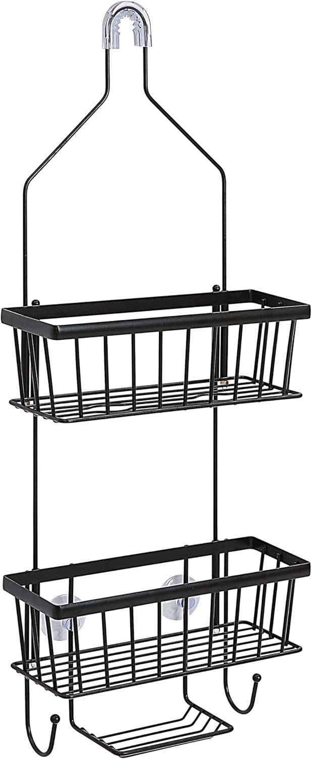 Stylish Functional SunnyPoint Bathroom Caddy Over the Shower Head
