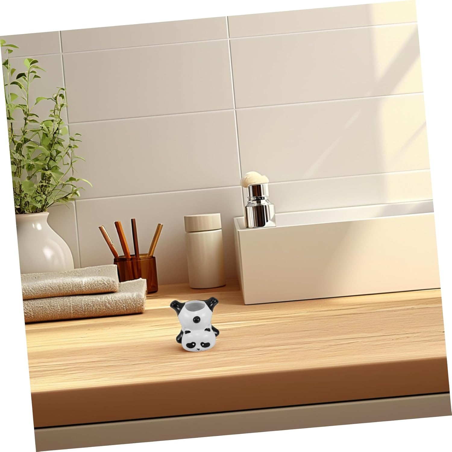 Cute Panda Toothbrush Holder