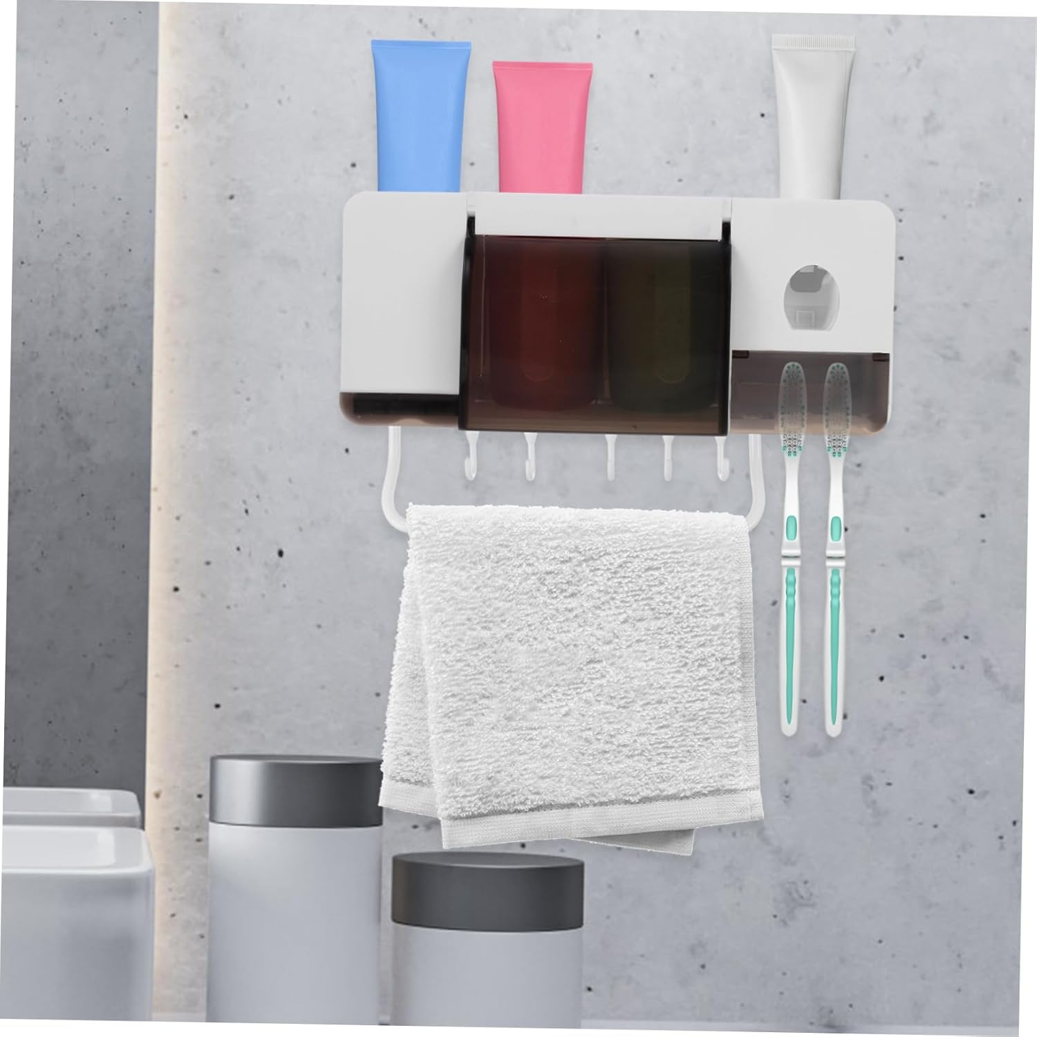 Sturdy Wall-Mounted Toothbrush Organizer for Boys and Girls