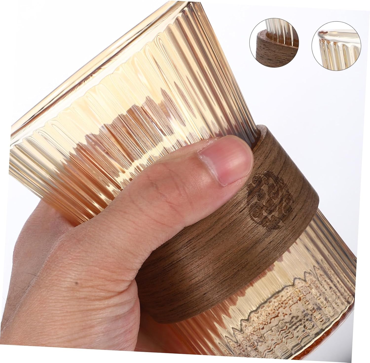 HP Vicasky reusable glass toothbrush cup