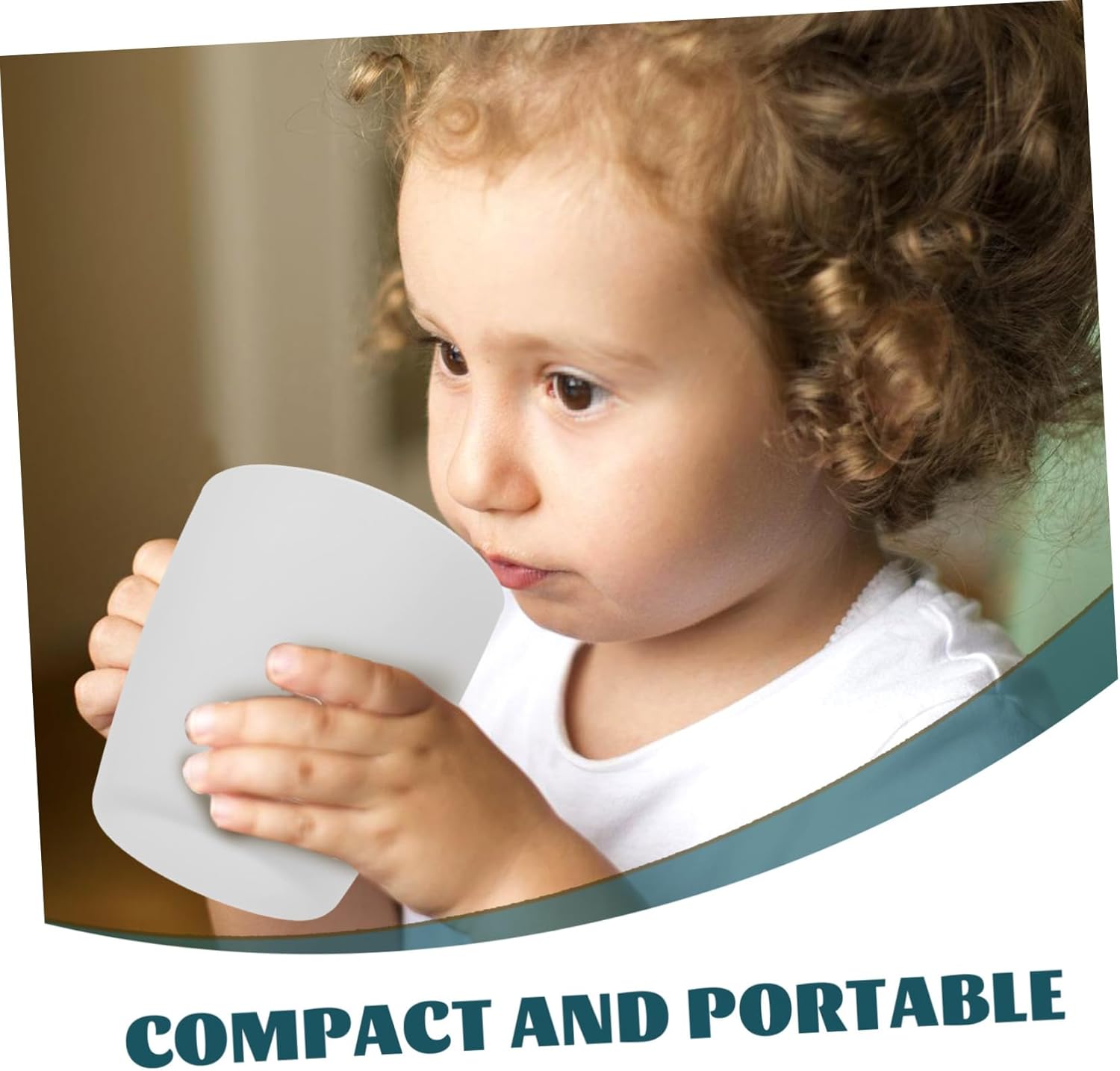 4-Piece Silicone Drop-Open Mouth Cup Set for Boys and Girls