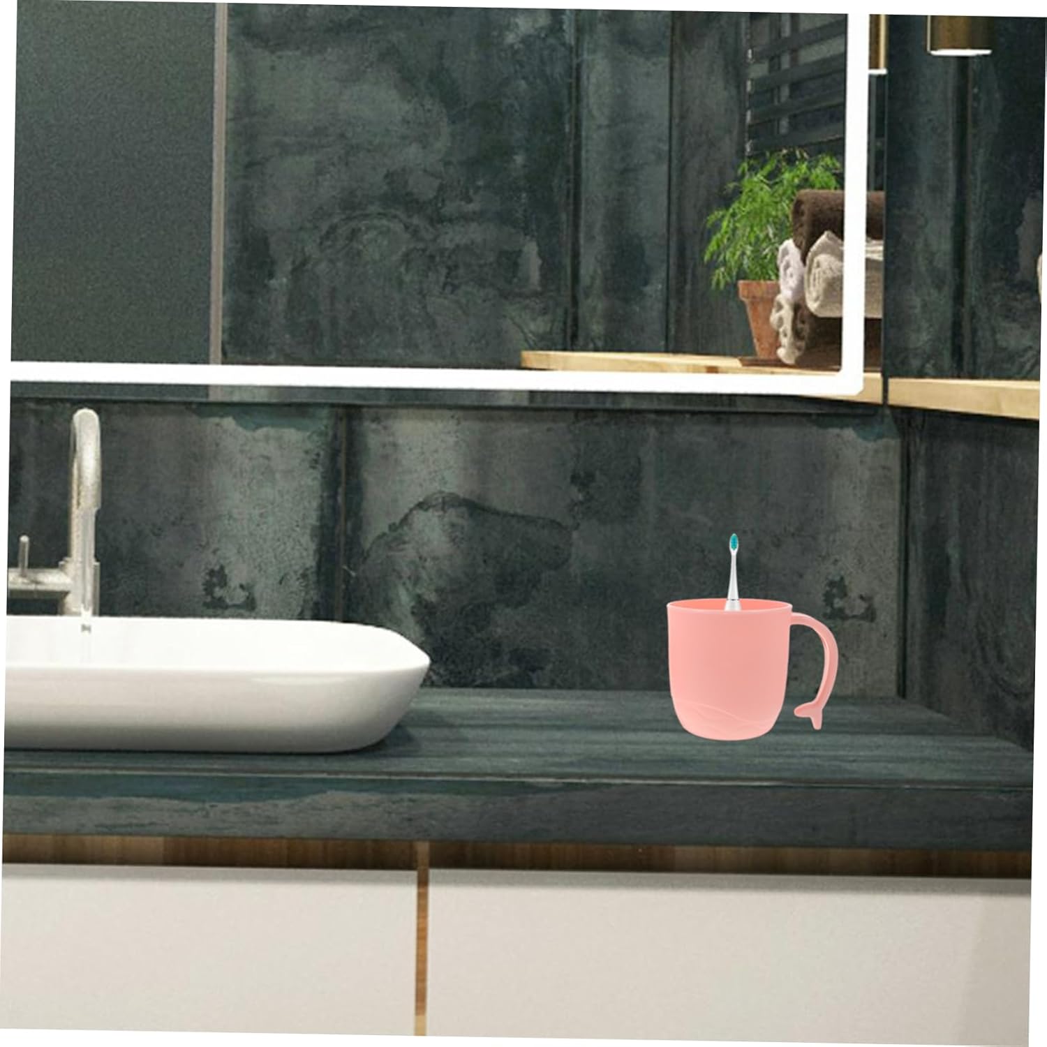Bathroom Cup Holder Set -PP Material Style
