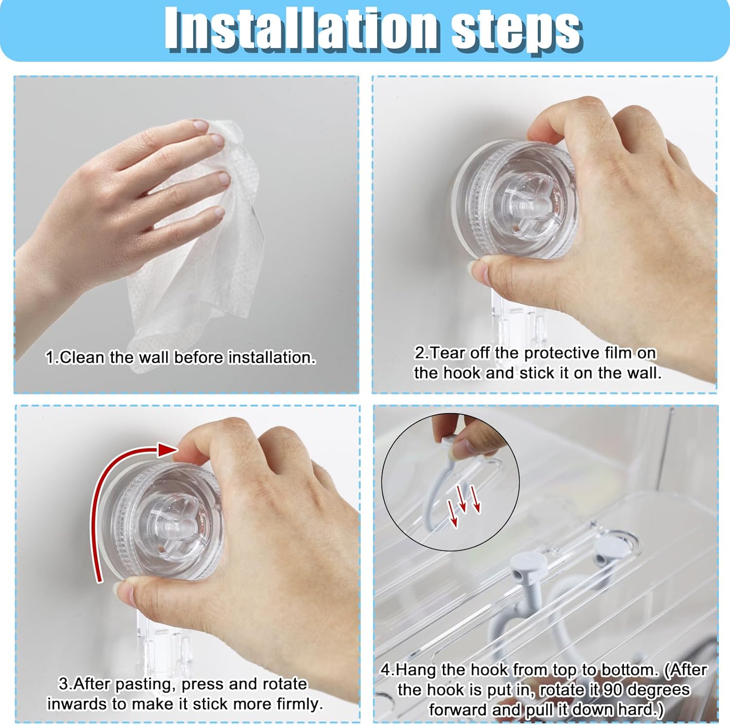 2 Pcs Bath Toy Storage Holder for Bathtub