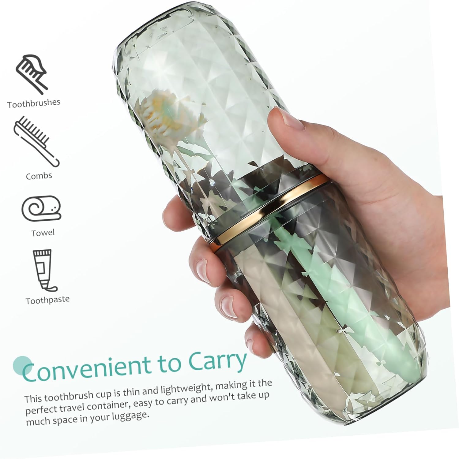 Travel Toothbrush Oral Care Essentials Holder Case