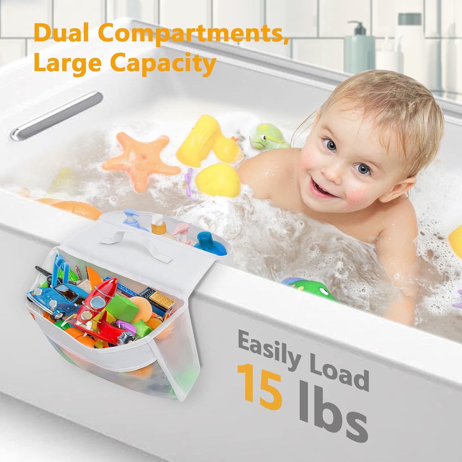 HooBribeau Bath Toy Organizer