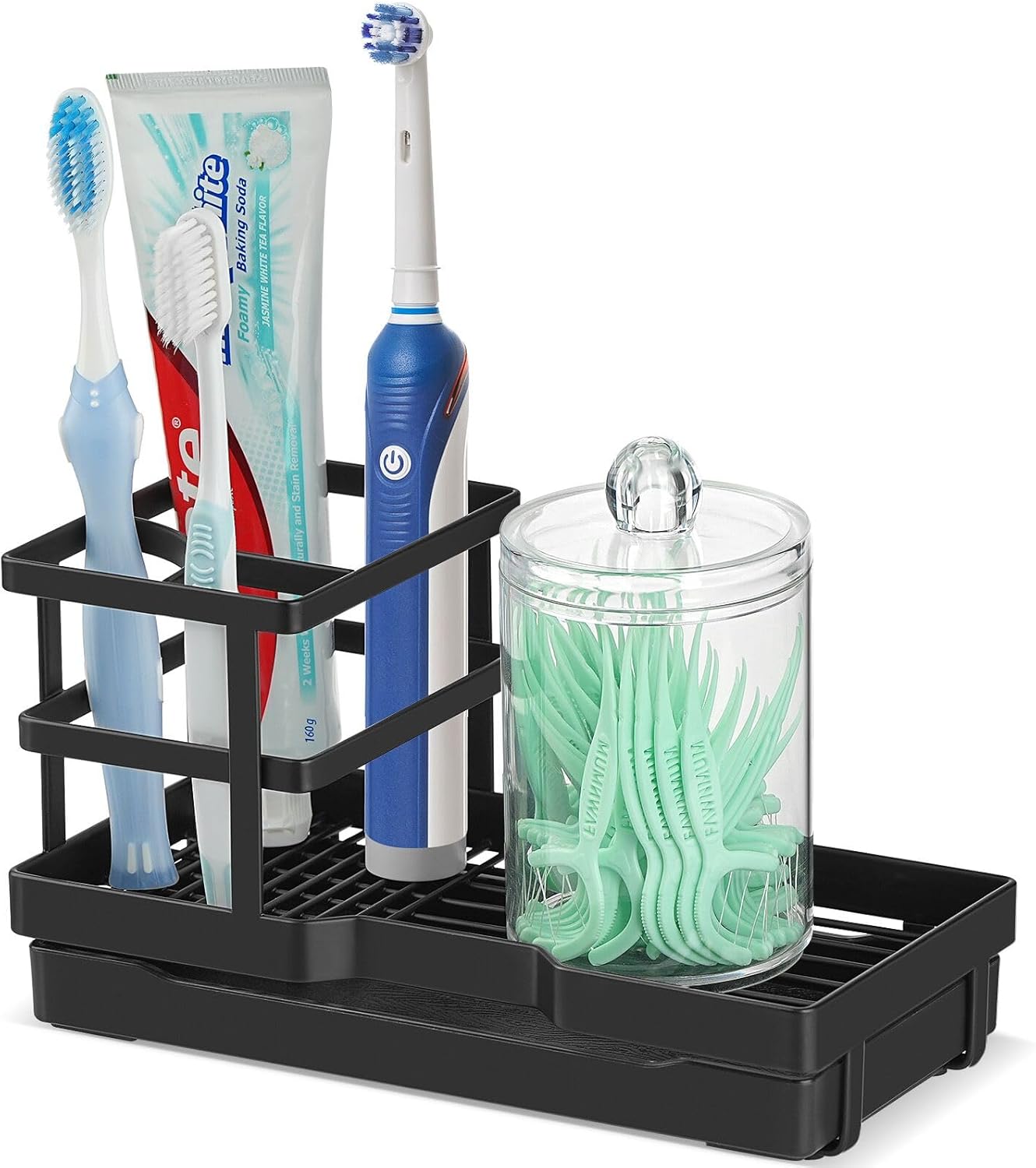 Stylish Toothbrush Swab Holder Set for Bathroom