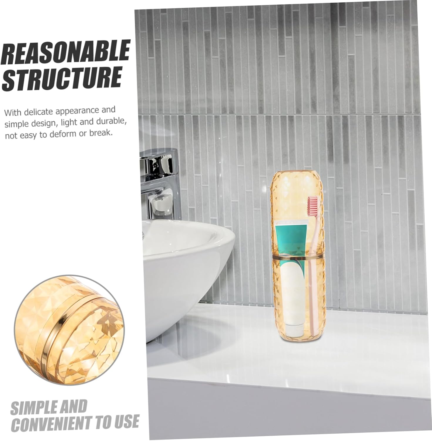 Toothbrush Holder Multi-Functional Design