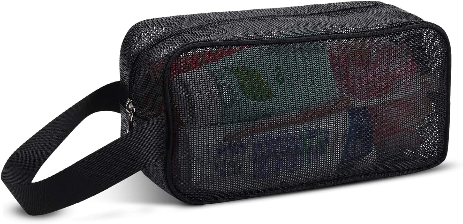 Mesh Shower Caddy Portable Toiletry Bag for Girls Guys