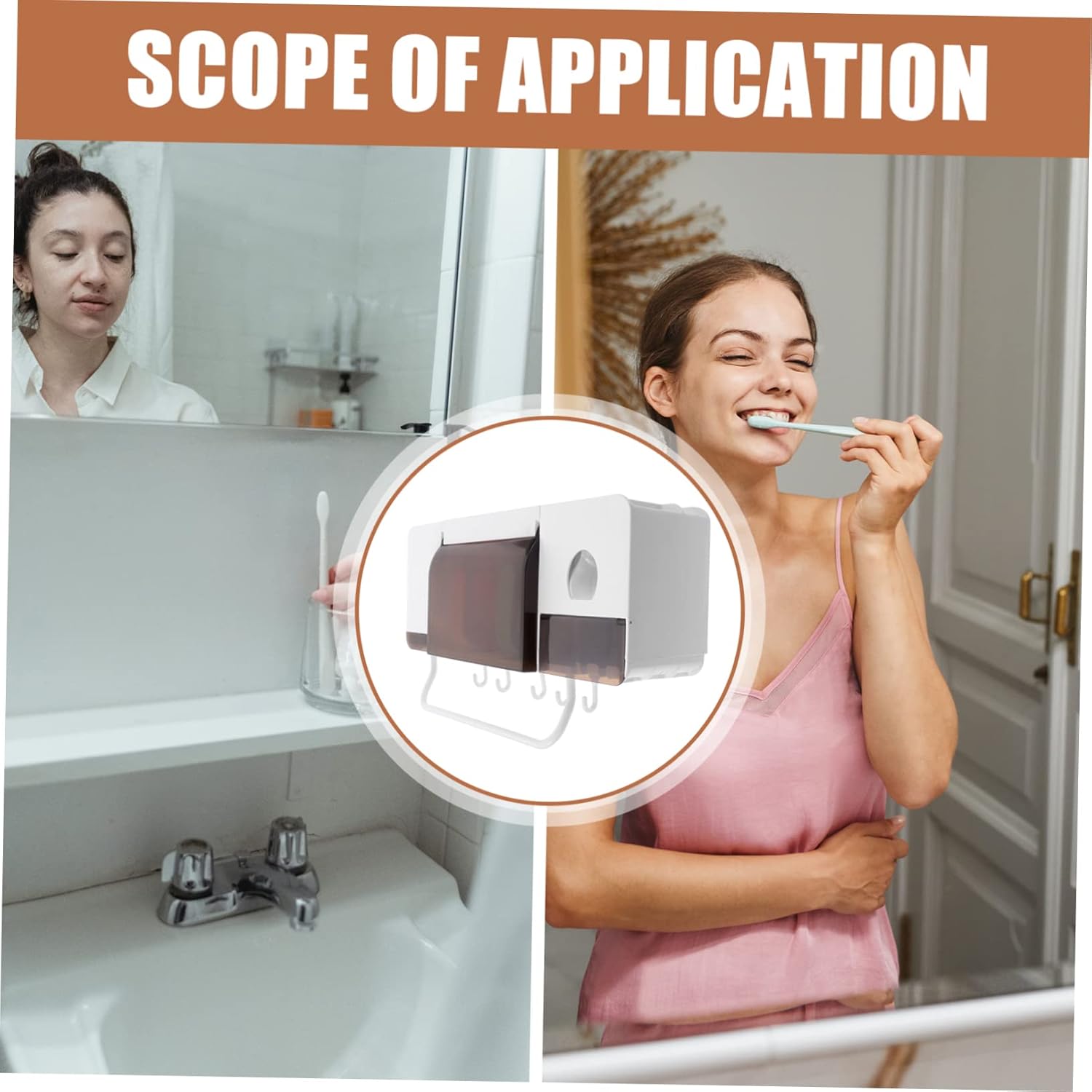 Sturdy Wall-Mounted Toothbrush Organizer for Boys and Girls