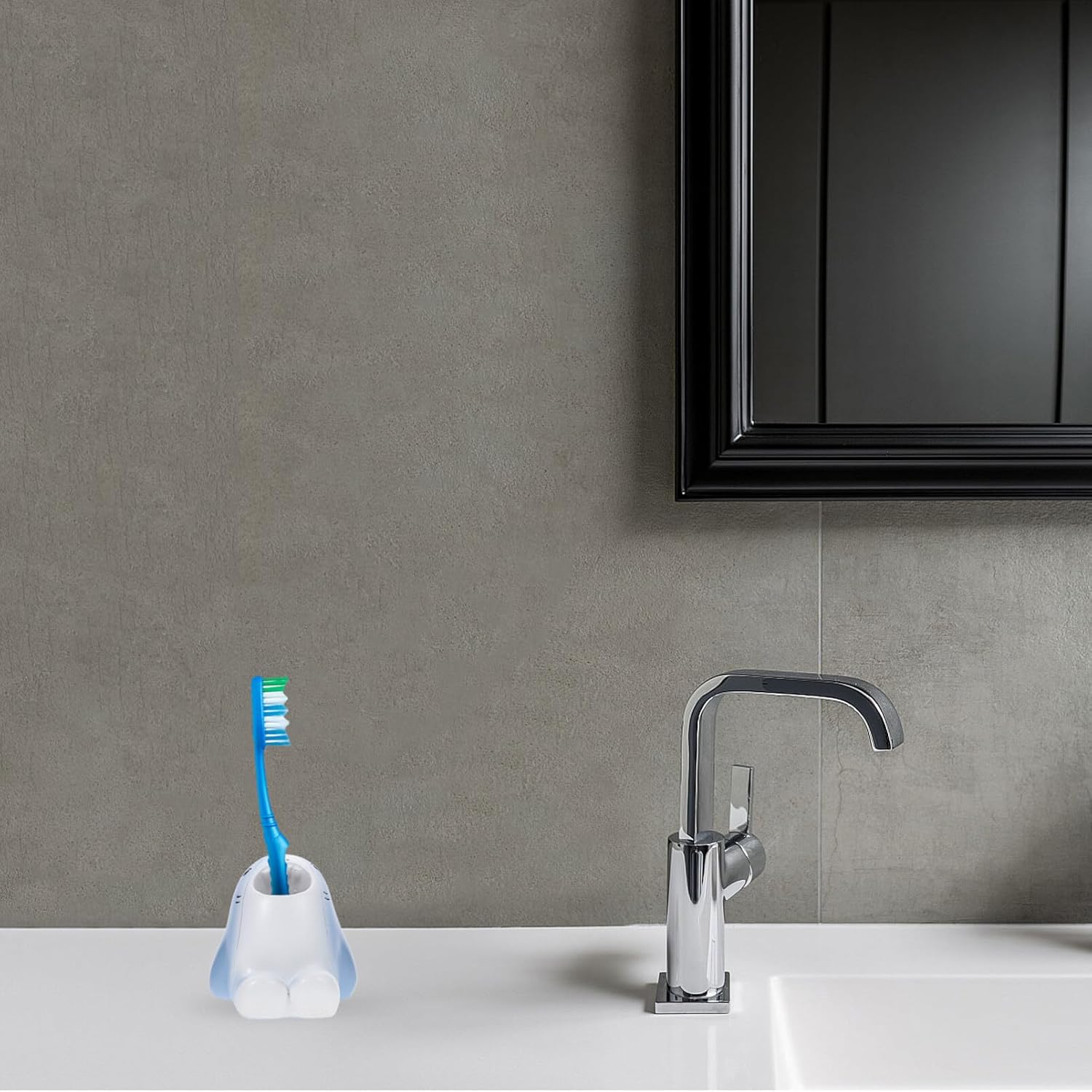 Meet Alipis Cartoon Toothbrush Toothpaste Organizer - Cute for Kids Space-Saving Functional