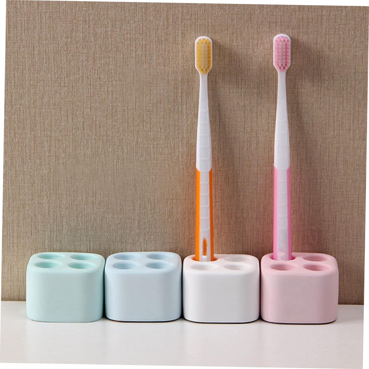 Durable White Mini Diatomite Toothbrush Stand