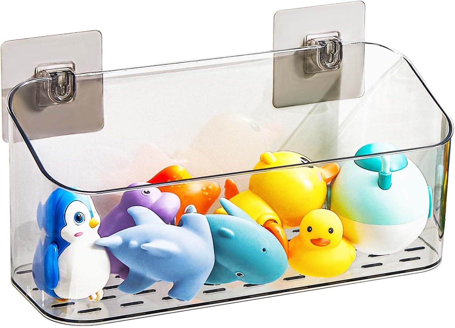 Bath toy storage solution