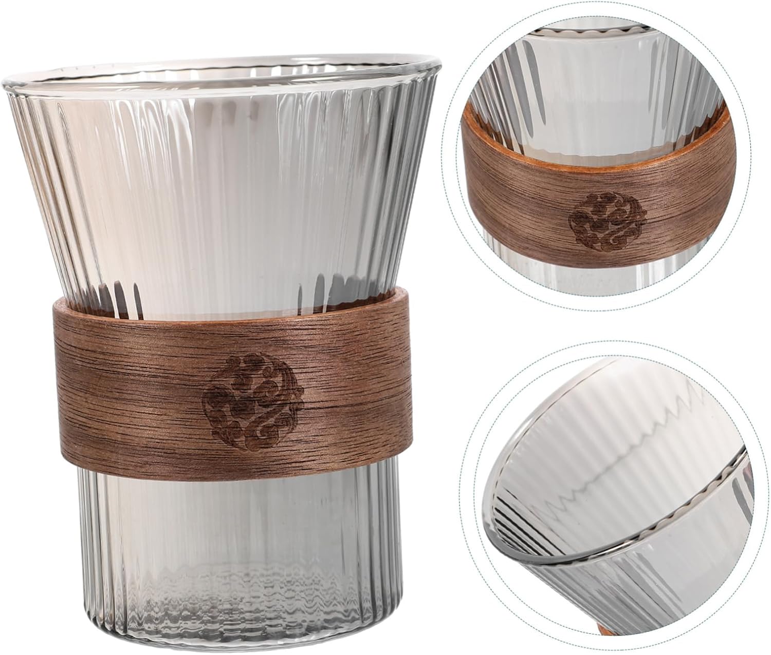 Elegant Glass Toothbrush Mouthwash Cup