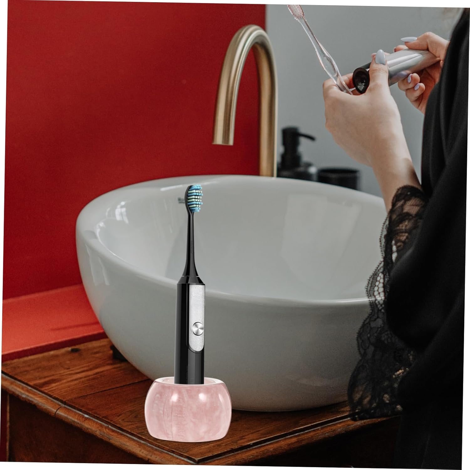 PRETYZOOM Electric Toothbrush Holder - Marble Design