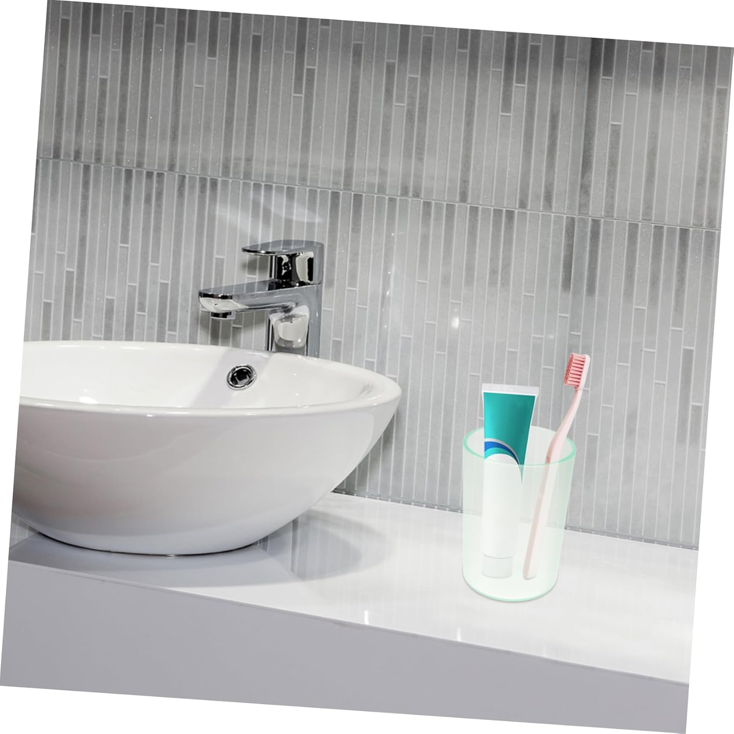 PrettyZoom Mini Toothbrush Holder Safe Sturdy Clear for Adults Kids
