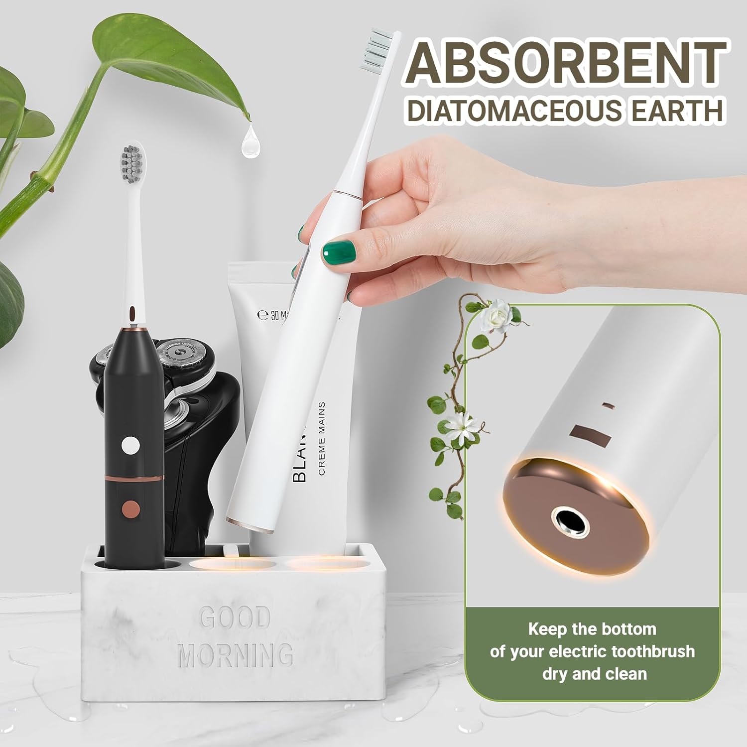Quick Dry Diatomite Toothbrush Holder