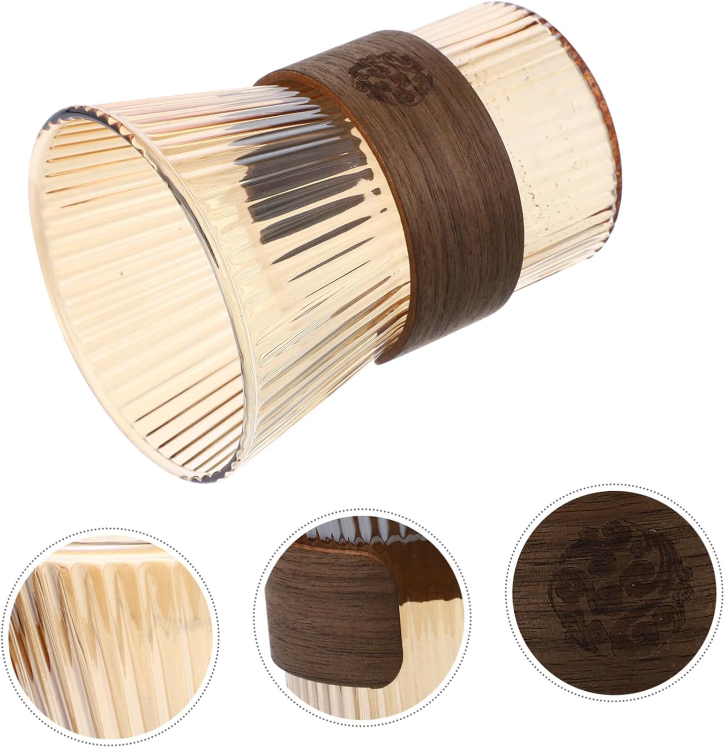 GLEAVI Elegant Glass Toothbrush Cup