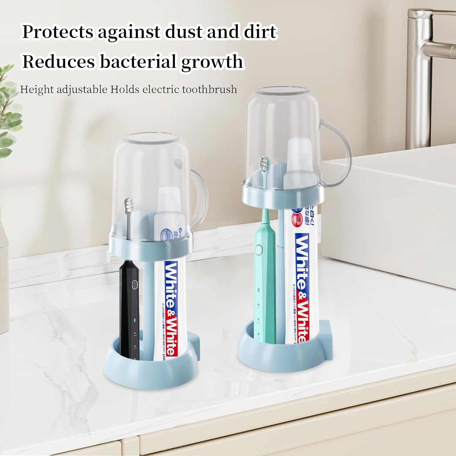 Perfectly keeps your toothbrush and mouthwash clean safe and dry