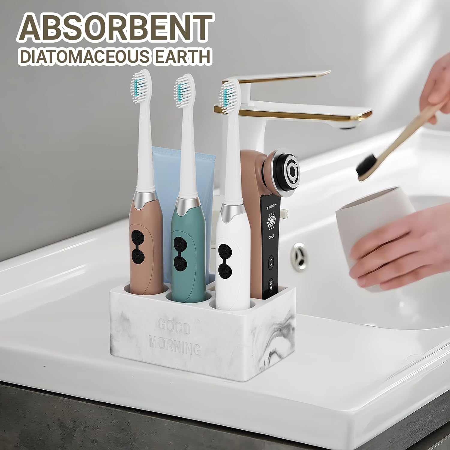 Quick Dry Diatomite Toothbrush Holder