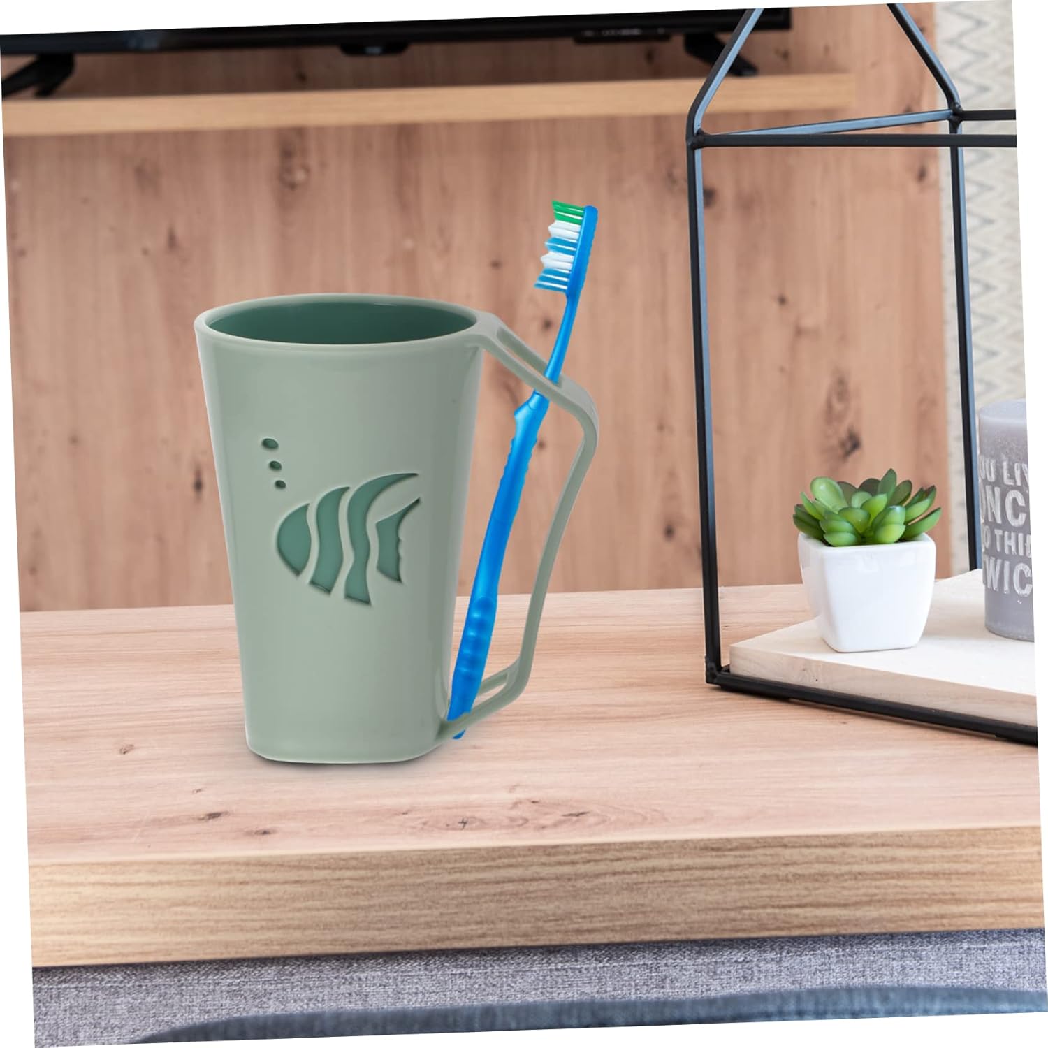 BRIGHTFUFU Reusable Toothbrush Toothpaste Holder