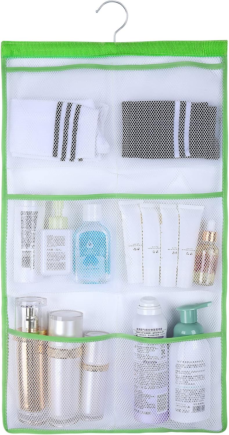 GUMQDD 6 Storage Pockets Mesh Shower Caddy