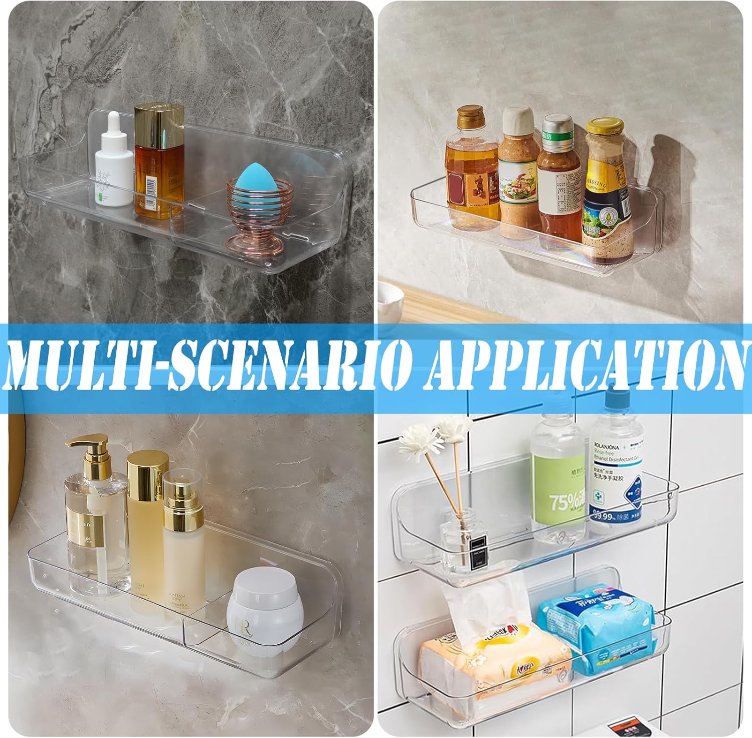 2PK Bath Toy Storage Holder for Bathtub Large