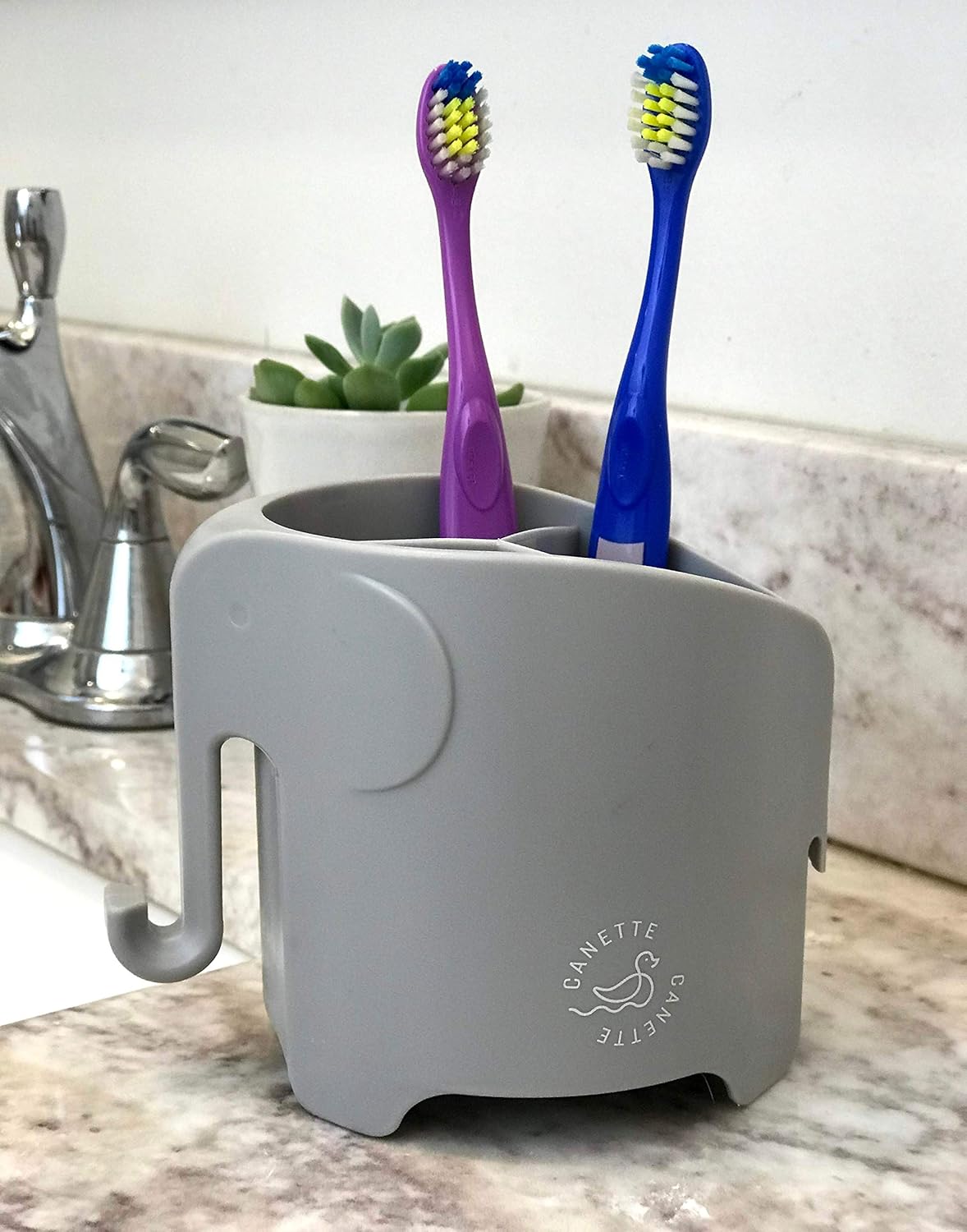 Cute Elephant Toothbrush Pencil Holder