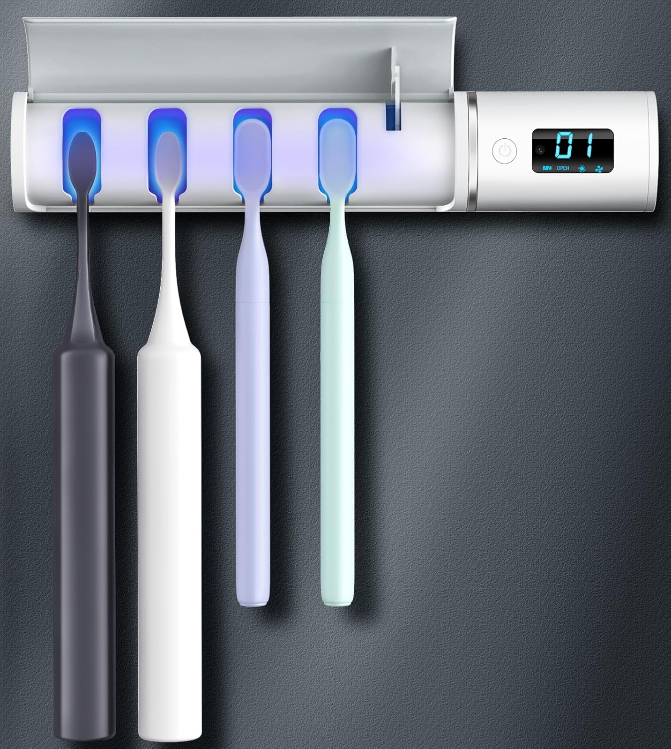 ULV Toothbrush Cleaner Holder Bath Use