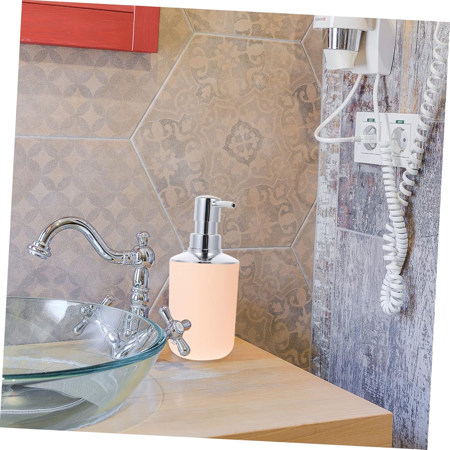 VOSAREA 1Set Plastic Bathroom Storage Tray Gargle Cup Toothbrush Holder