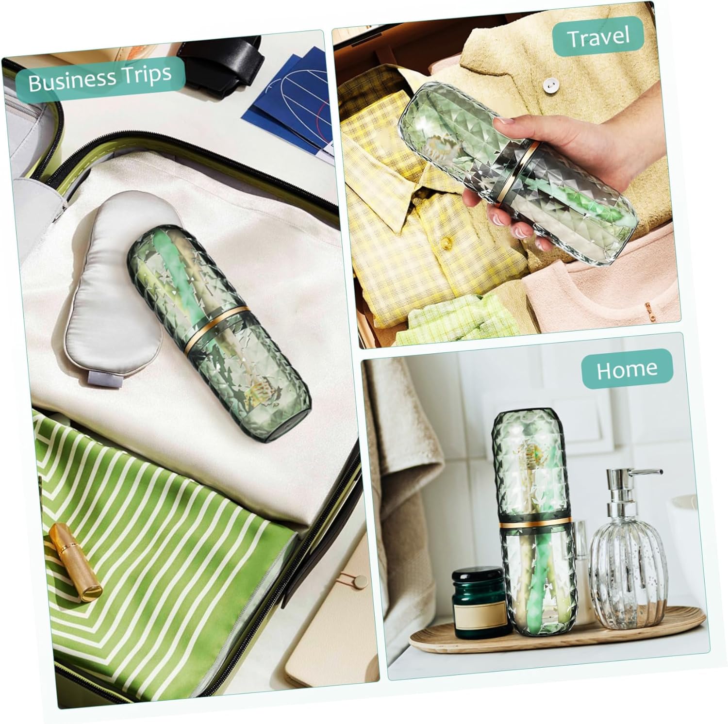Stylish Dual-Purpose Toothbrush Mouthwash Holder