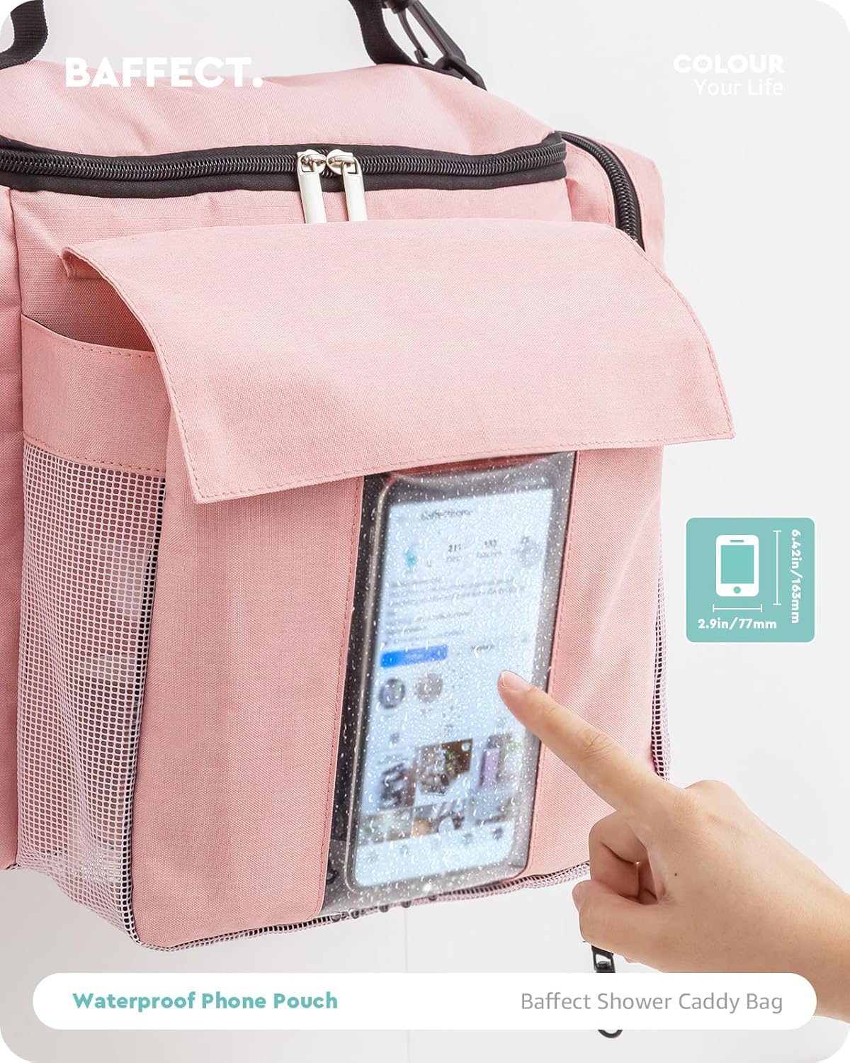 Stylish Portable Shower Caddy Bag for Dorm Travel Gym