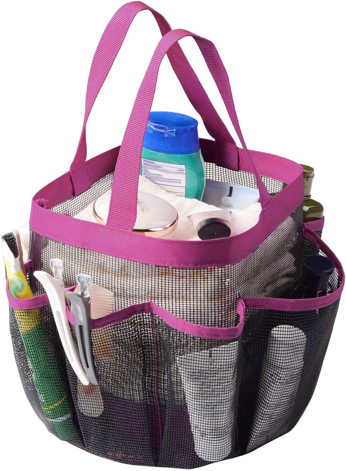 LKOP 2 Pack Portable Mesh Shower Caddy Tote 8 Pockets
