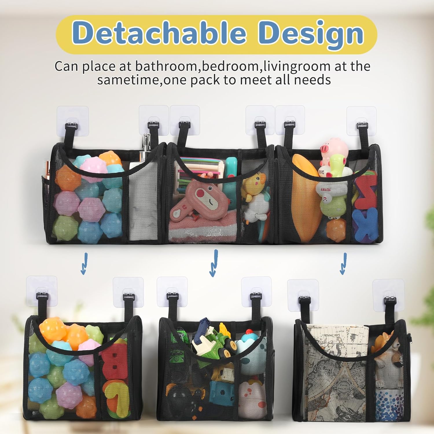 Durable Bath Toy Organizer Mesh Insert