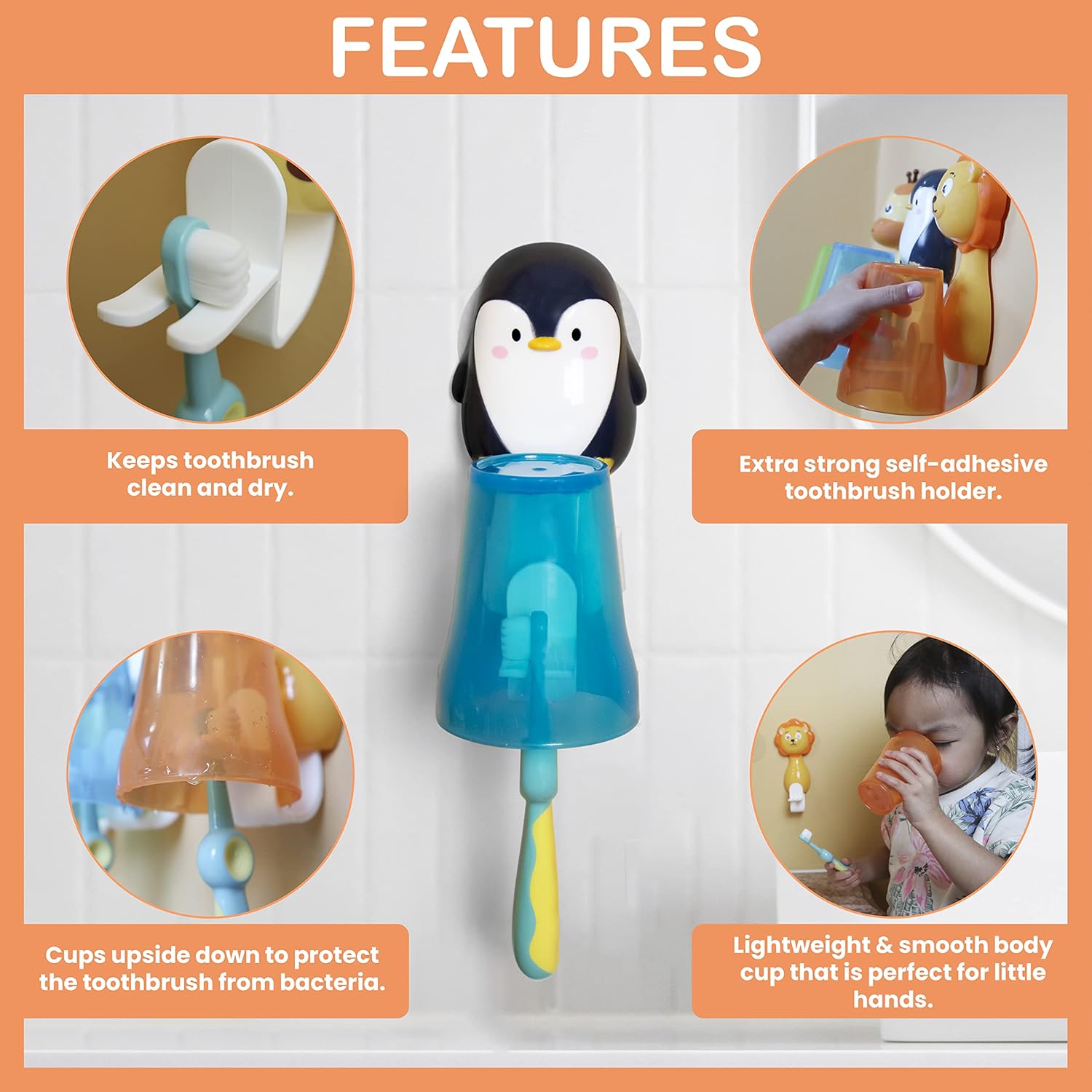 Baby Pisces Kids Toothbrush Holder